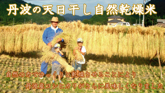 丹波の天日干し乾燥米